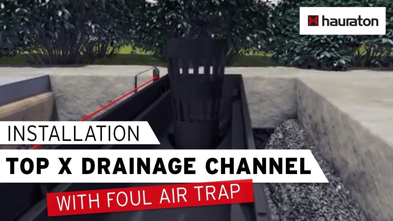 Installation Tutorial: TOP X Drainage Channel with Connection Set and Foul Air Trap