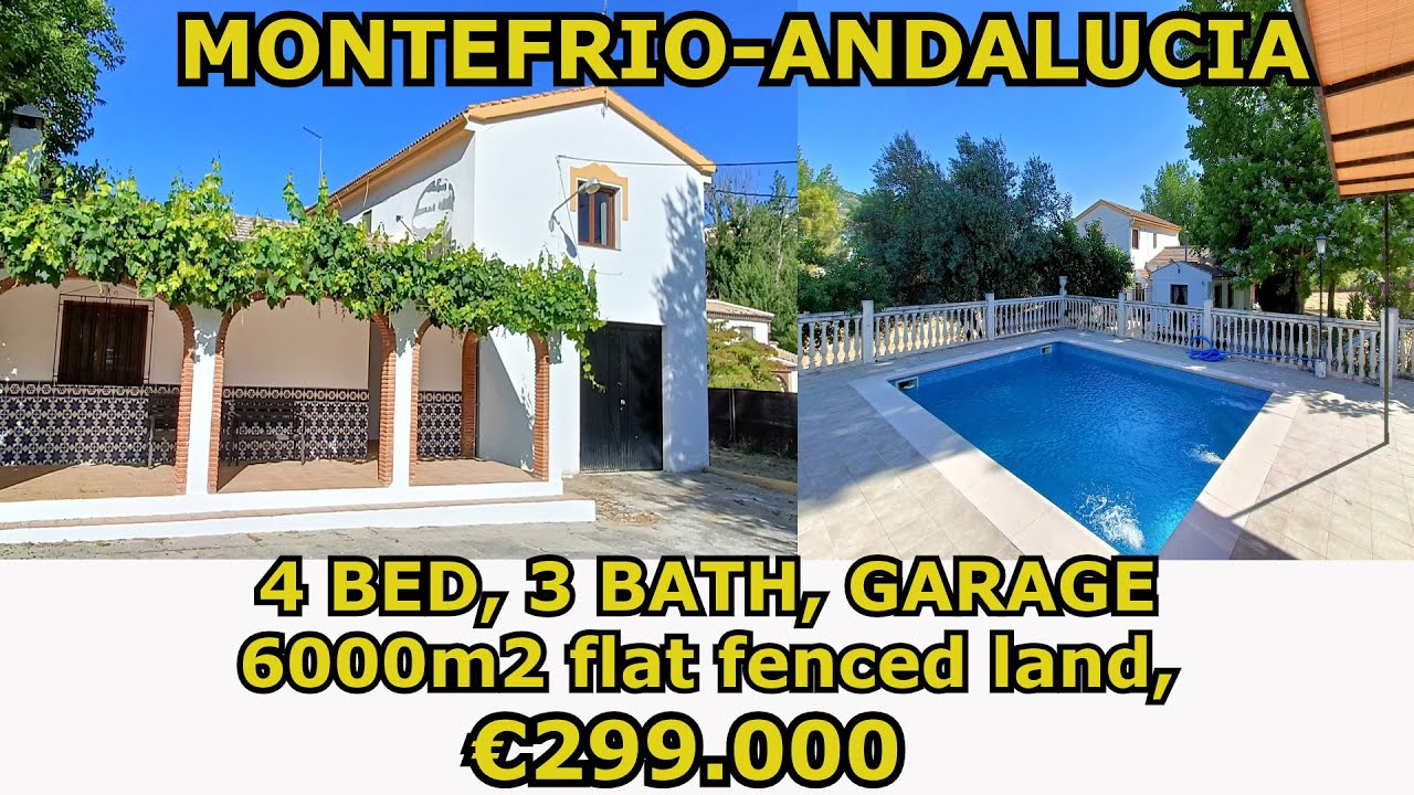 RESERVED-4 BED 3 BATH DETACHED COUNTRY HOUSE FOR SALE IN MONTEFRIO-ANDALUCIA-SPAIN