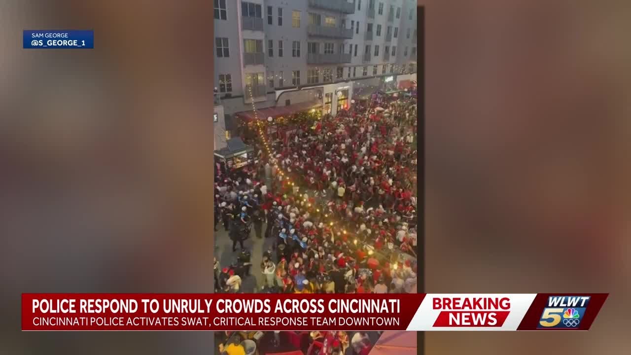 Cincinnati police respond to unruly crowds on Opening Day; video shows chaos