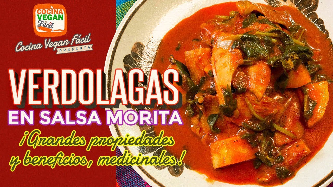 Verdolagas en salsa morita, con grandes beneficios y propiedades medicinales