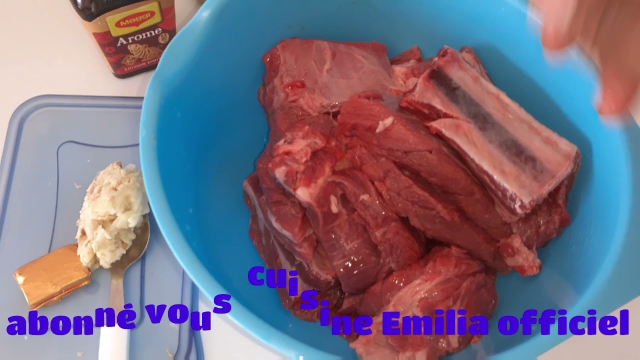 recette  ngombe ( viande) ya ko tumba