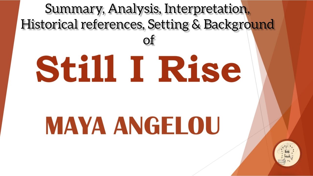 Still I Rise by Maya Angelou | Poem | in Tamil