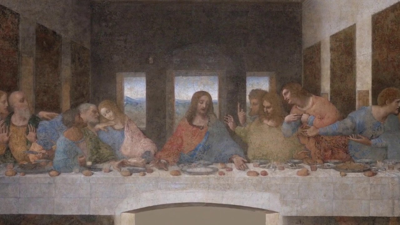 Vittorio Sgarbi illustra il Cenacolo di Leonardo da Vinci [26.04.2006]