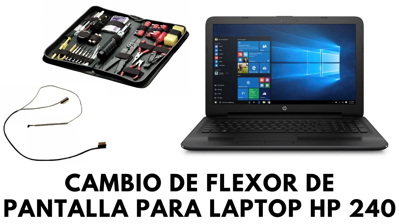 CAMBIO DE FLEXOR DE PANTALLA para LAPTOP HP 240