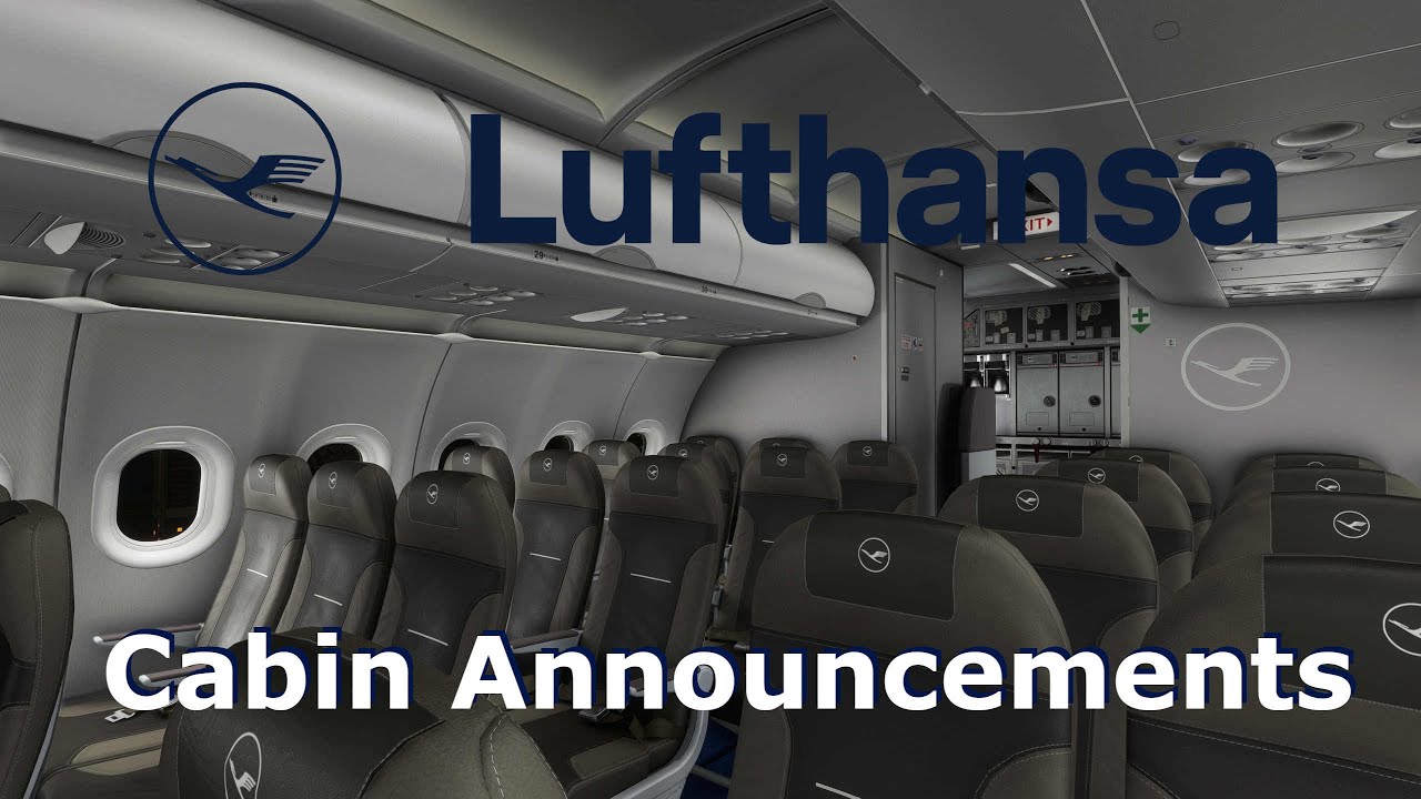 (V1.1) Lufthansa - Cabin Announcement | Fenix A320