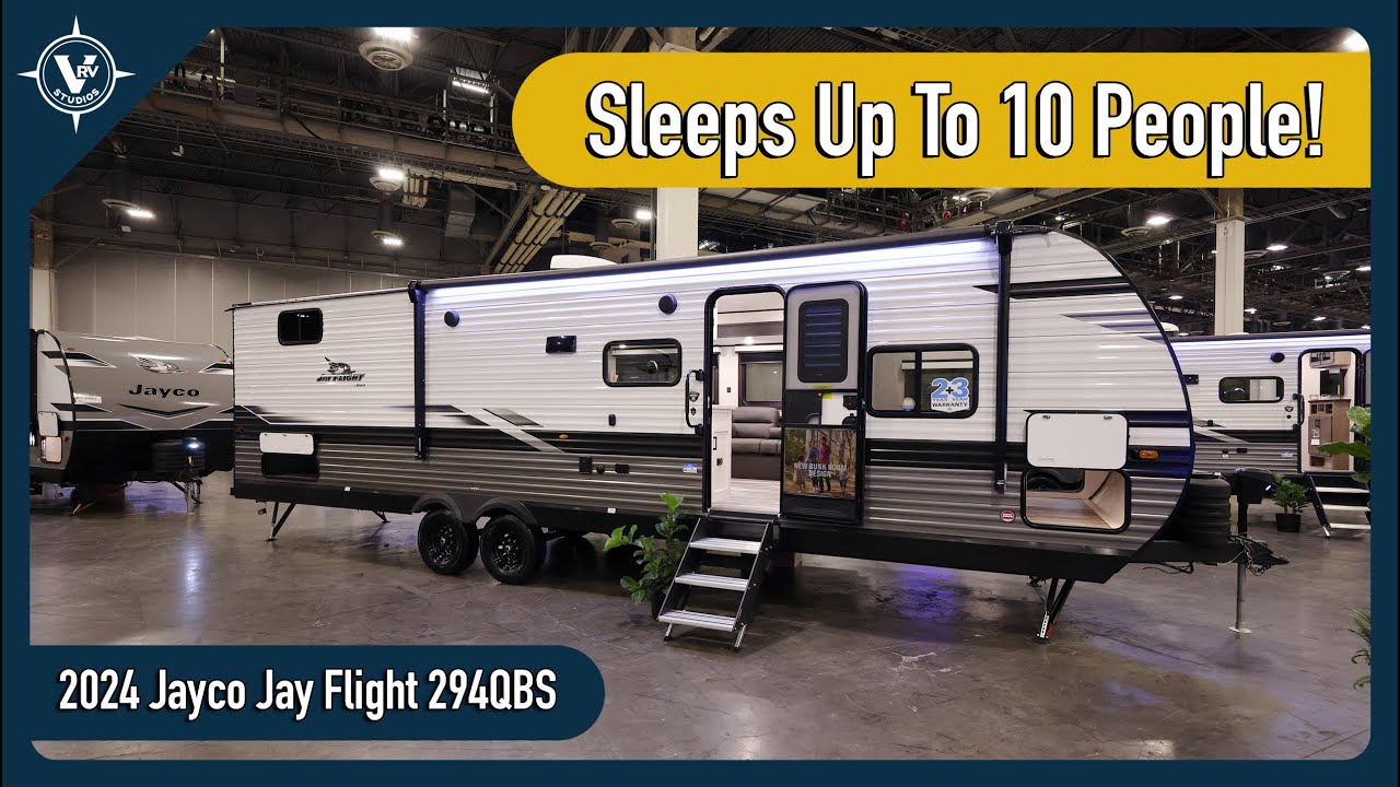 Менее 40 футов и вмещает 10 человек! | 2024 Jayco Jay Flight 294QBS