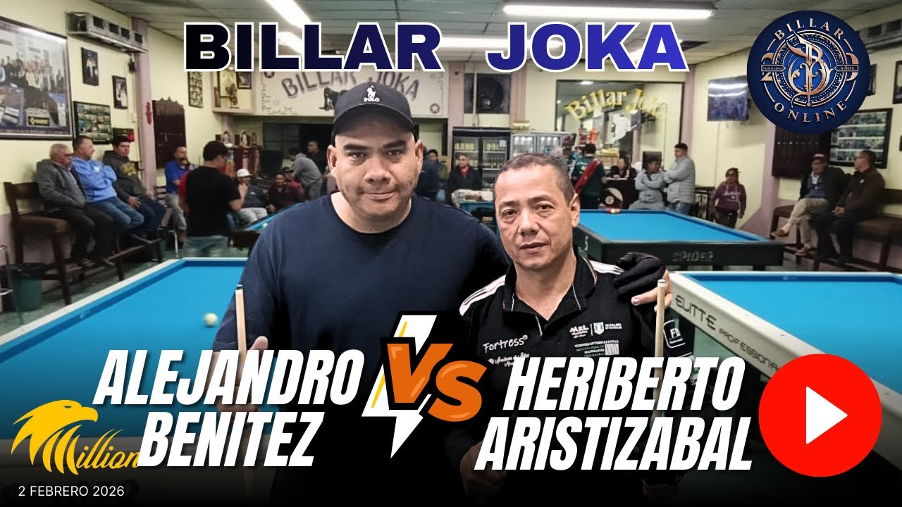 Semifinal.. Heriberto ARISTIZABAL  vs Alex BENITEZ, Billar Joka
