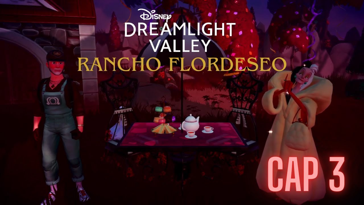 ¡CONOZCO A CRUELLA EN Wishblossom Ranch! 😱 Disney Dreamlight Valley DLC