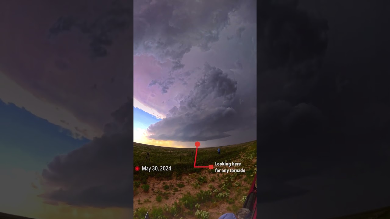 Supercell with incredible visibility and detail over West Texas. Incredible chase day.
