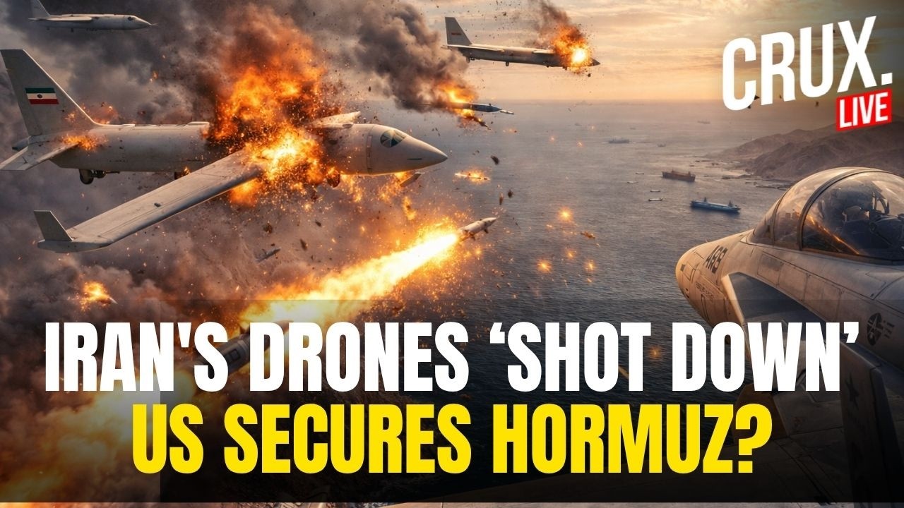 IRAN WAR LIVE | US Destroys IRGC Attack Drones Targeting Commercial Ships In Strait Of Hormuz