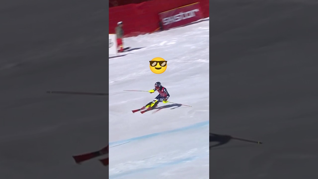 Another slalom masterclass with Mikaela Shiffrin 😮&zwj;💨🔥 #fisalpine #wintersport #ski #slalom