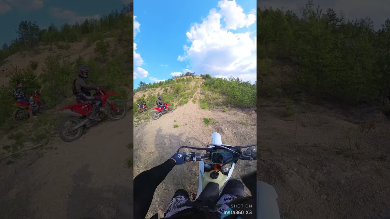 Эндуро. Подьем ступени в Товарково. Снял на Insta 360. #эндуро