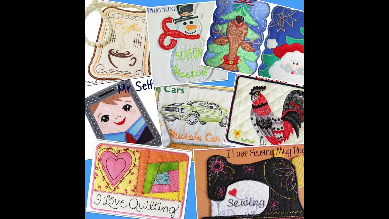Tutorial - How to make a Mug Rug on your Embroidery Machine