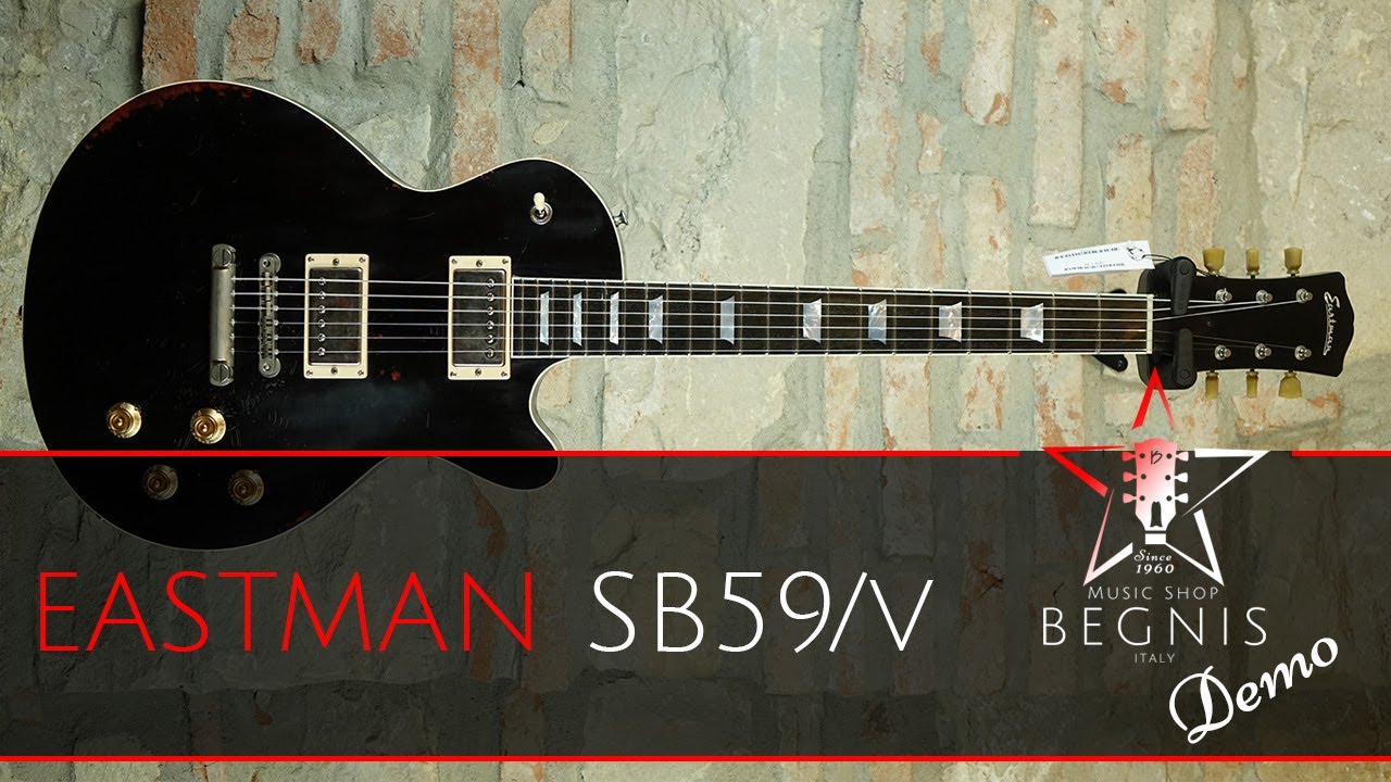 EASTMAN SB59/v Antique Varnish Black with Lollar pickup + Victory V40 & CornerStone Antique Drive