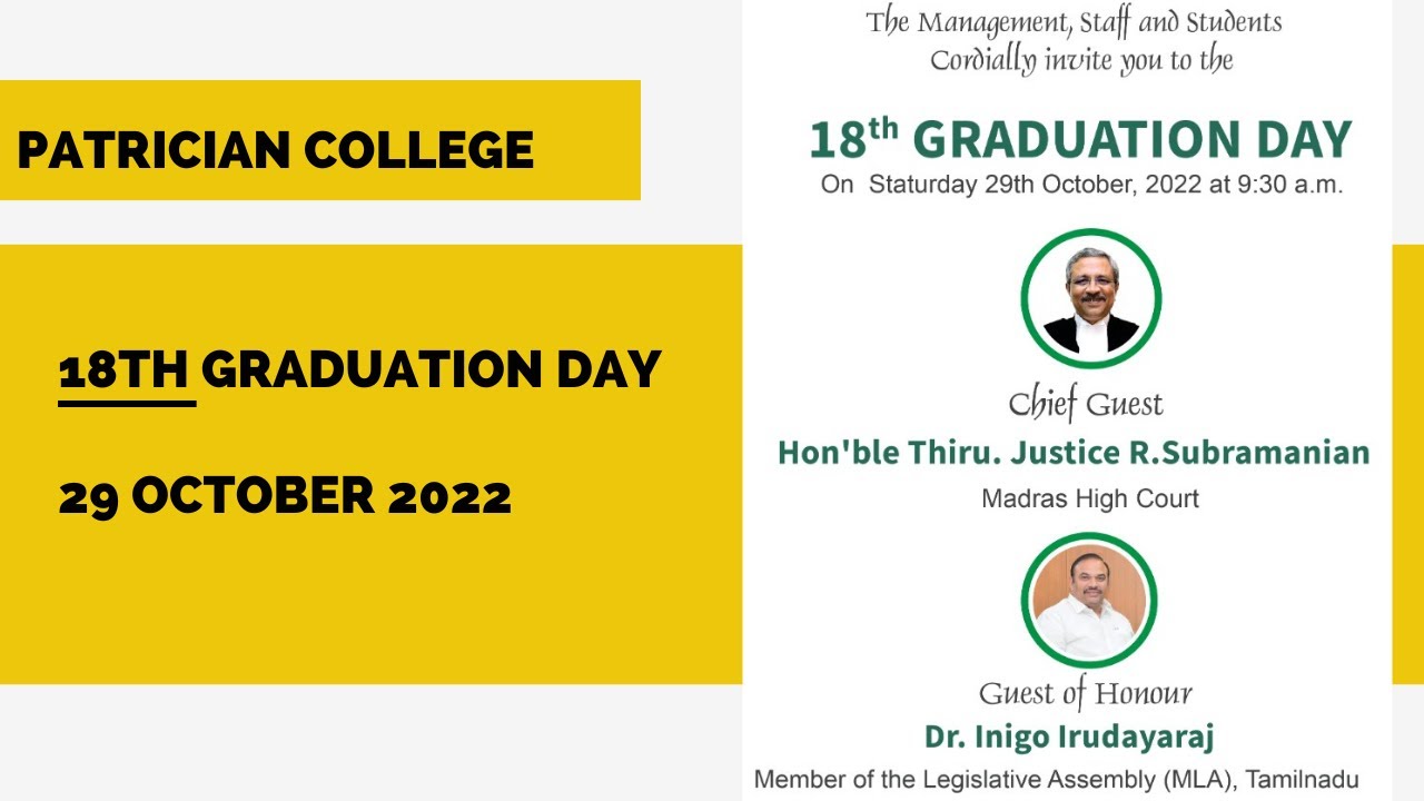 18th Graduation Day | Patrician College of Arts and Science