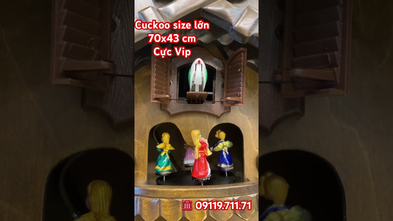 Đồng hồ Cuckoo cực Vip- &Acirc;m thanh vui nhộn-Gi&aacute; hợp l&yacute;- ☎️ 09119.711.71 #trangtriphongkhach #cuckoo