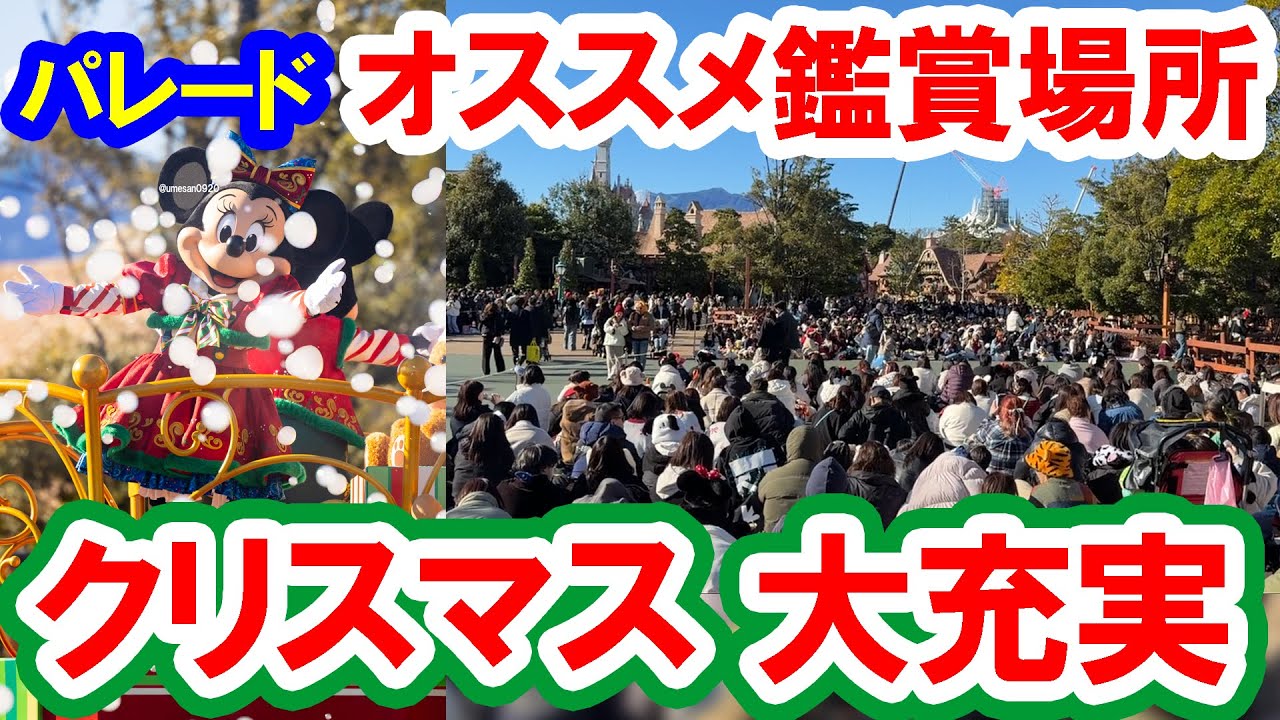 混雑状況レポ／クリスマス終了が近い東京ディズニーランドの様子をレポート（2025-12）
