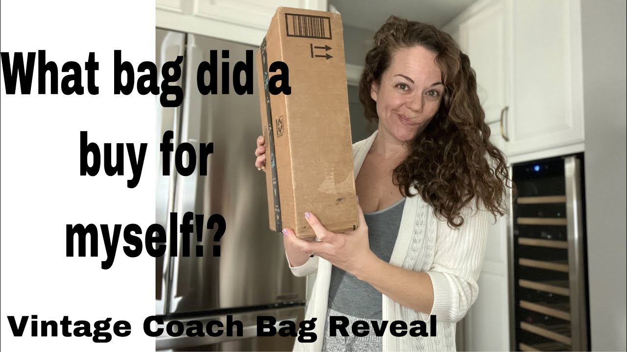 Vintage Coach Bag Reveal, my new old bag!! Coach Unboxing!