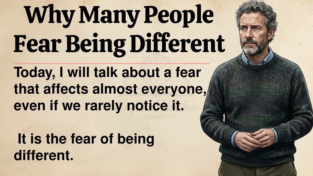 Why Many People Fear Being Different || Graded Reader || Improve Your English Fluency ✅