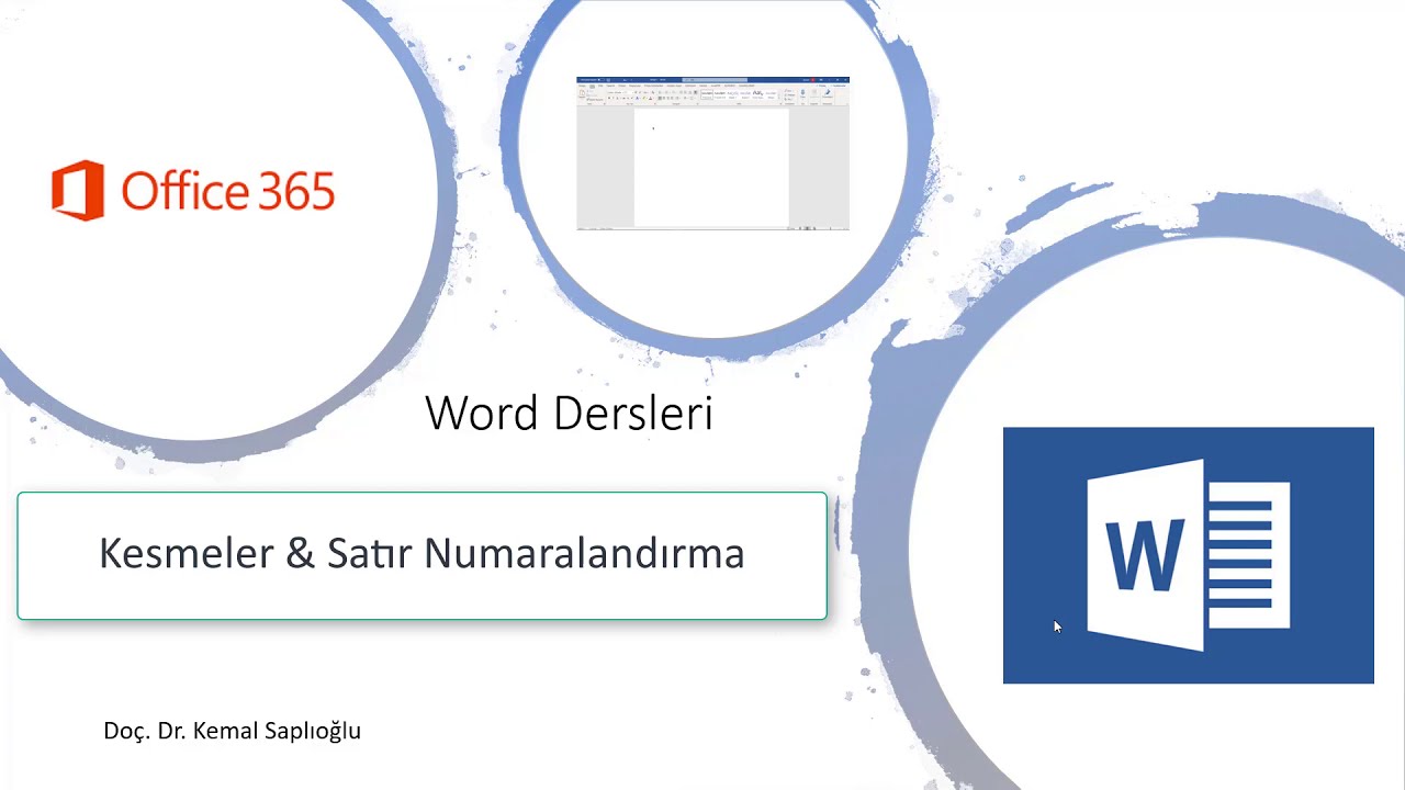 Word Kullanımı 9 (Kesmeler & Bölüm Sonu & Sayfa Sonu & Satır Numarası Ekleme)