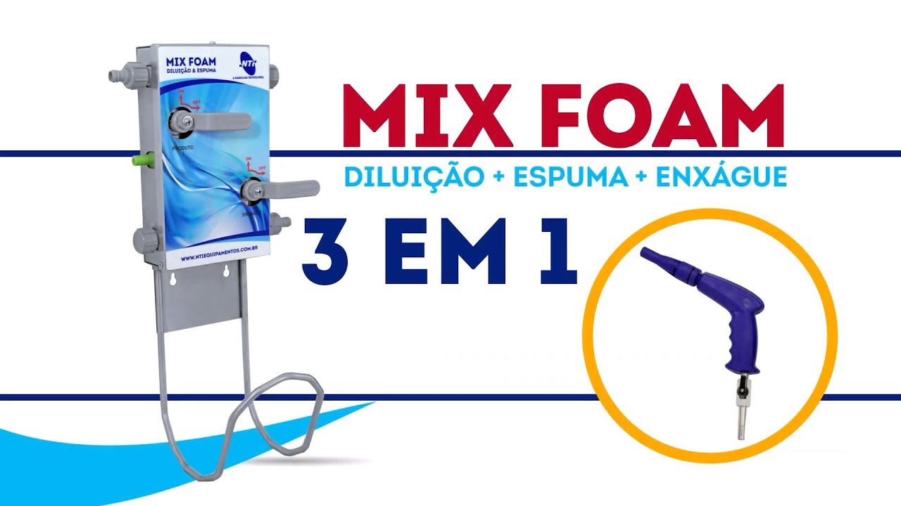 MIX FOAM - NTI EQUIPAMENTOS | VÍDEO 1. FUNCIONAMENTO