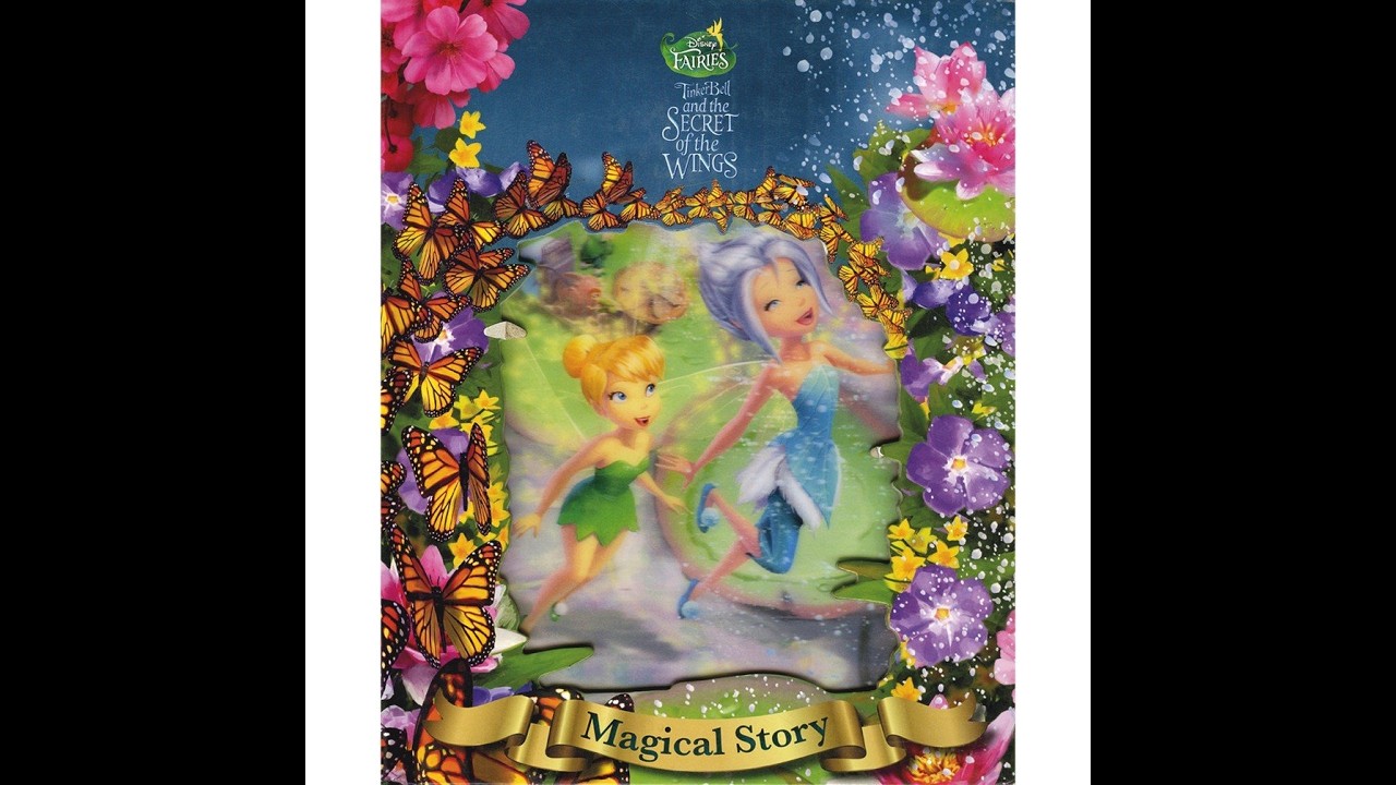 Flip through Disney Fairies Tinker Bell and the Secret of the Wings Magical Story book - Story Time