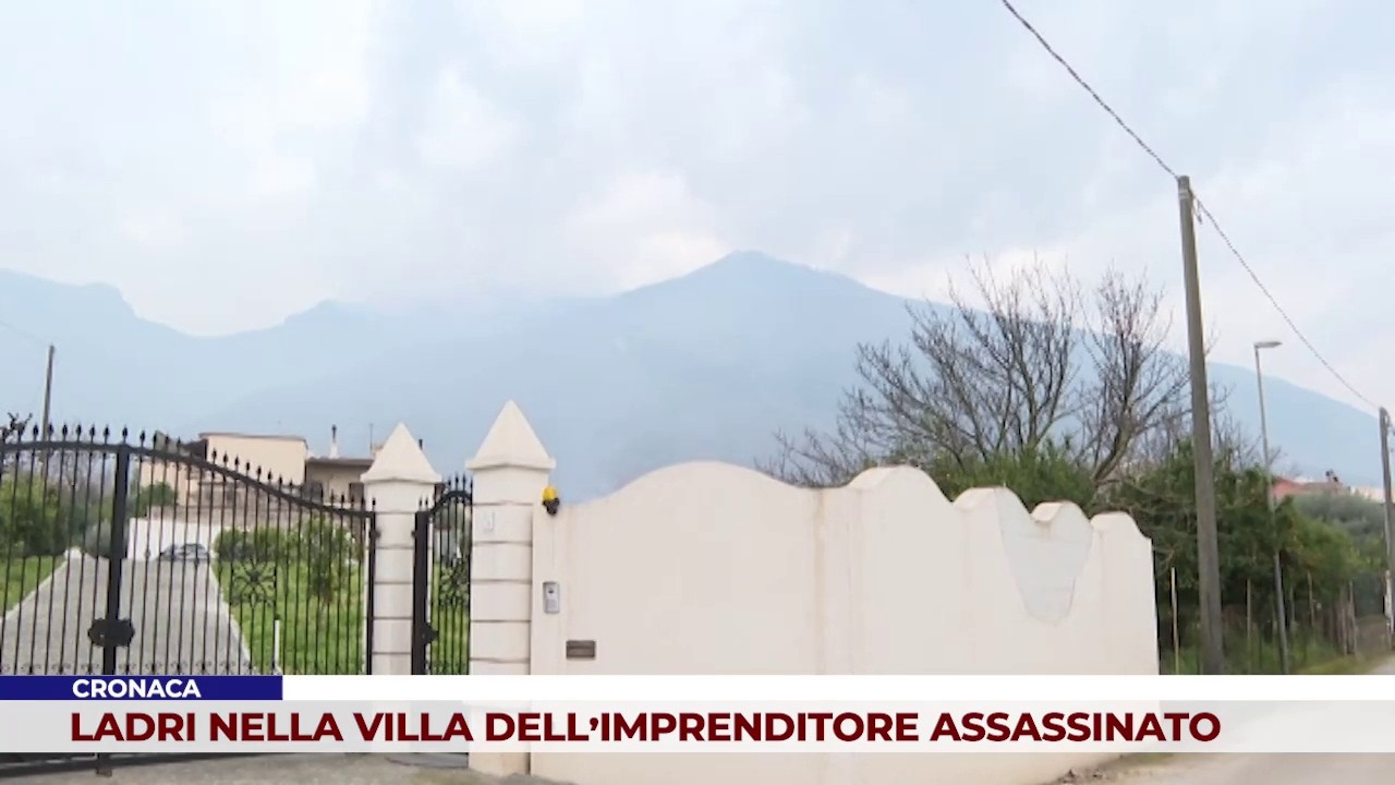 CRONACA. LADRI NELLA VILLA DELL’IMPRENDITORE ASSASSINATO