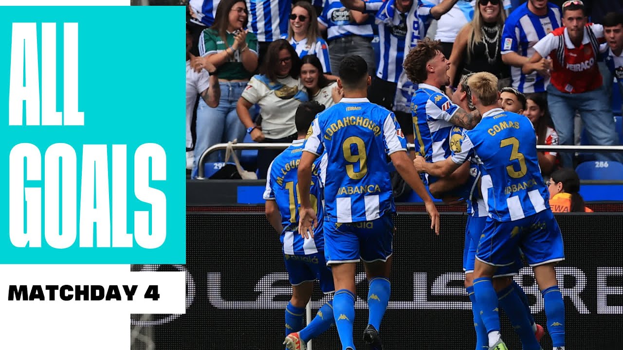 TODOS los GOLES de la JORNADA 4 de LALIGA HYPERMOTION 2025/26