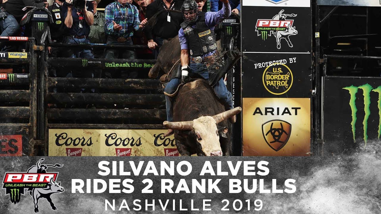 3x World Champion Silvano Alves Rides Two Of The Rankest Bulls in Nashville | 2019
