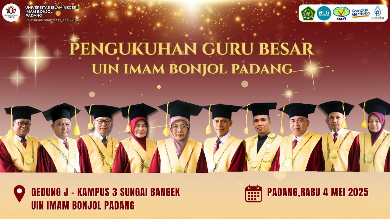 Pengukuhan 10 Guru Besar - UIN Imam Bonjol Padang Tahun 2025
