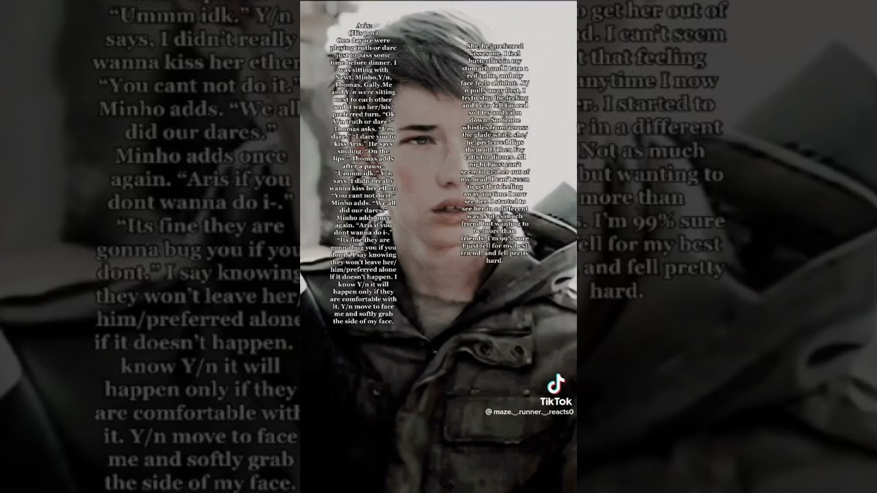 How the maze runner boys react when.....
