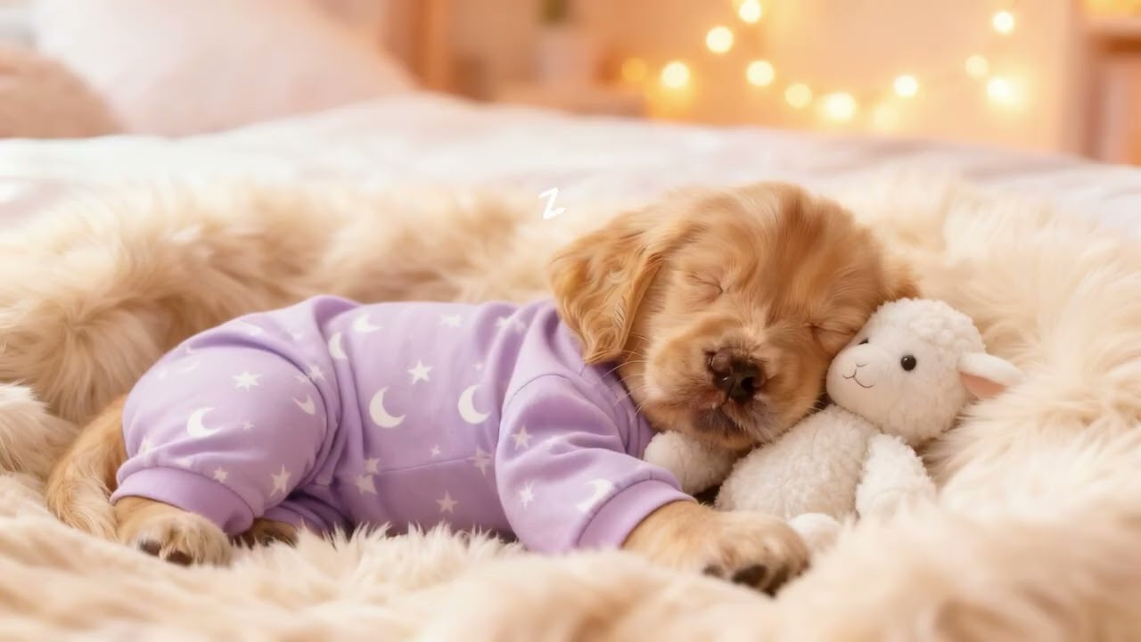 Sweetest Puppy Lullaby ☁️ Sleep with a Fluffy Lamb Friend