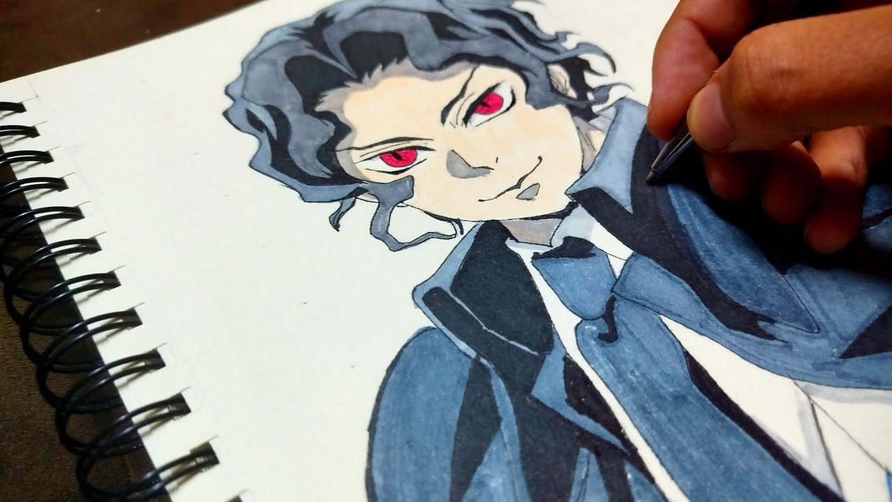أرسم كيبوتسوجي موزان من الصفر #قاتل الشياطين #رسم_أنمي How to draw Mozan from demon slyer