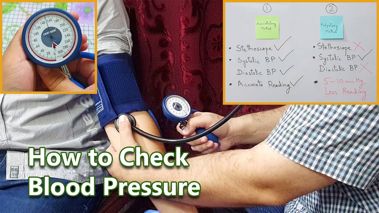 How to Check Blood Pressure by Using Manual BP Apparatus | Aneroid Sphygmomanometer