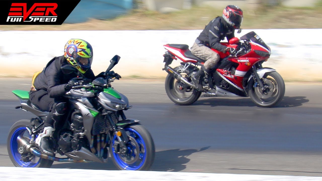 Kawasaki Z1000 🆚 Yamaha R6 🔥 5 Races Duel 🔥 DRAG RACING | Bike Duel