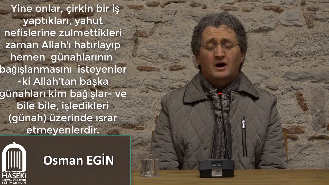 Osman EGİN Hocamızdan Aşr-ı Şerif