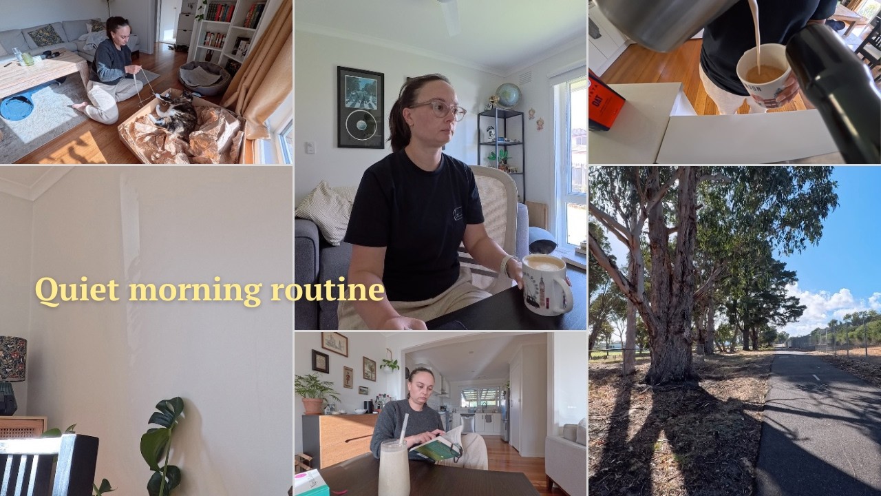 Quiet morning routine | working from home, cozy start to the day