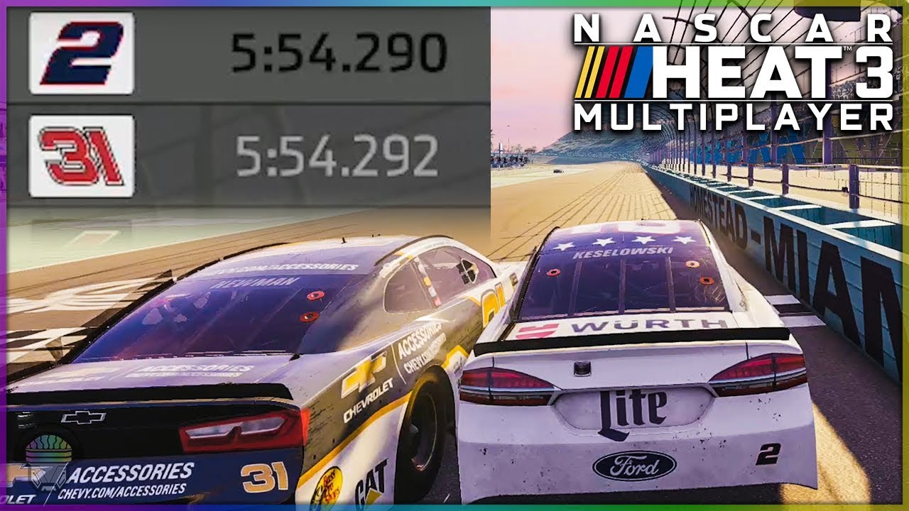 SWEET VICTORY! (0.002!) | Multiplayer | NASCAR Heat 3
