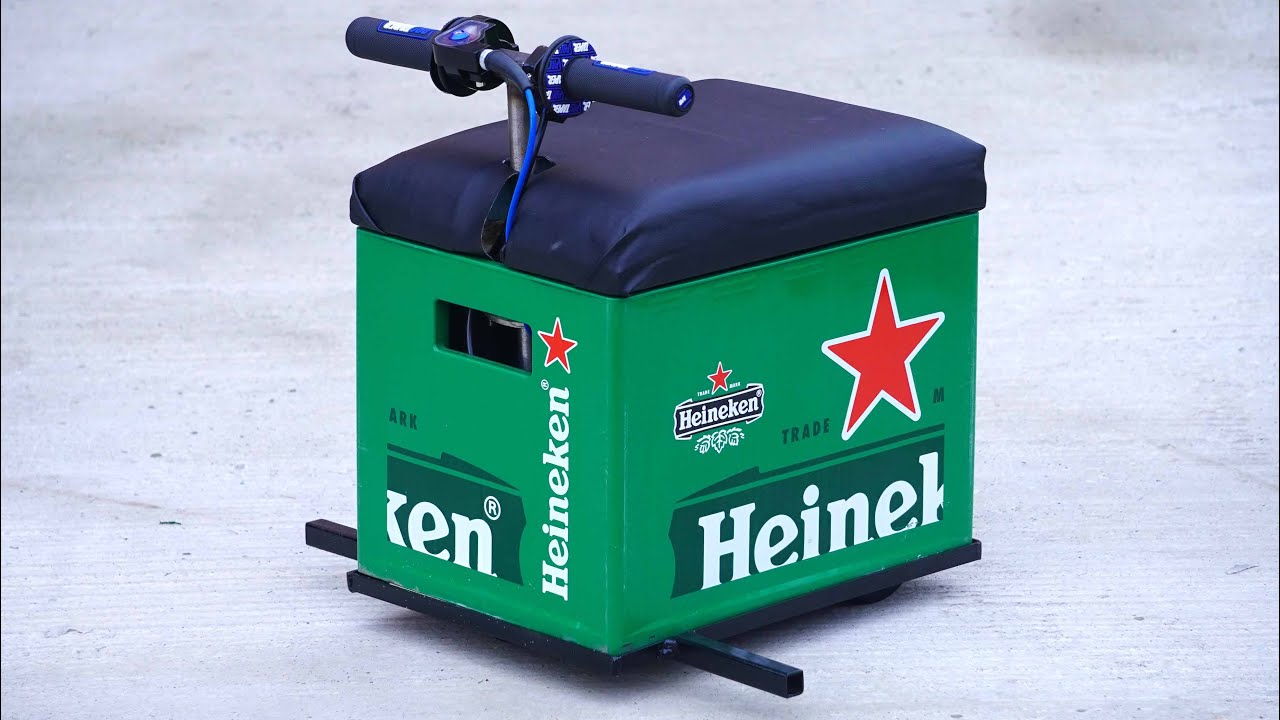 Homemade 50cc Motorized BEER CRATE !?