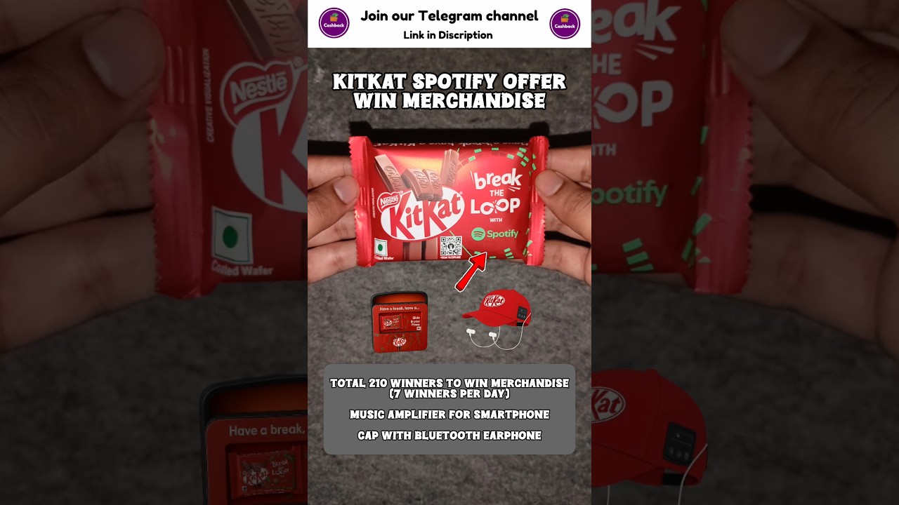 KitKat Spotify Win Music Merchandise Offer, KitKat Spotify Break the Loop Offer