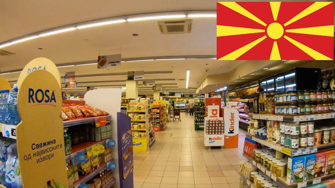 Exploring VERO supermarket in Macedonia with an Englishman!