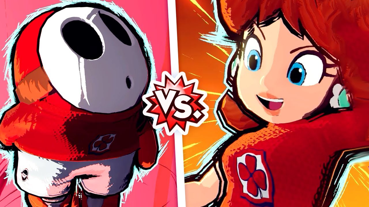Mario Strikers Battle League - Shy Guy Vs Daisy (Hard CPU)