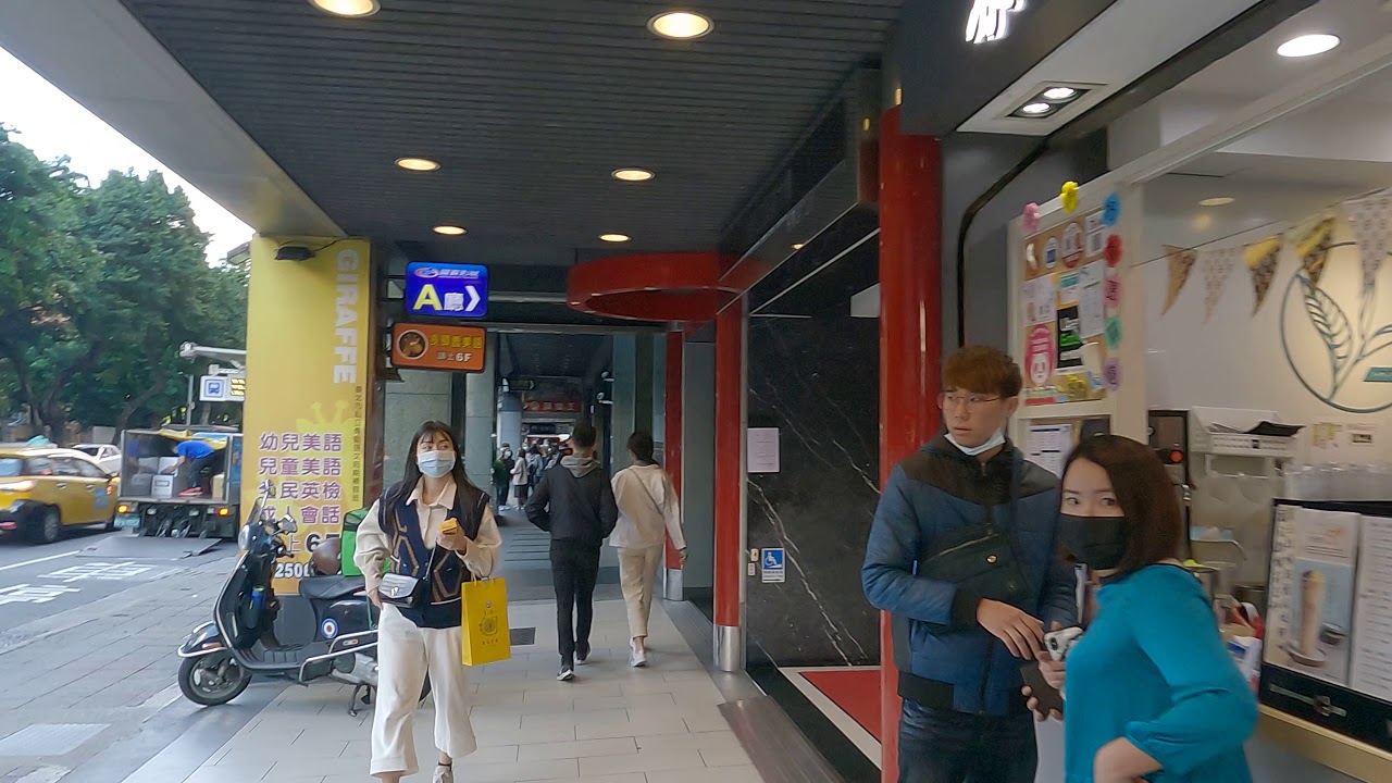 Walking around MRT Songjiang Nanjing Station 松江南京站散步(4K 60FPS)