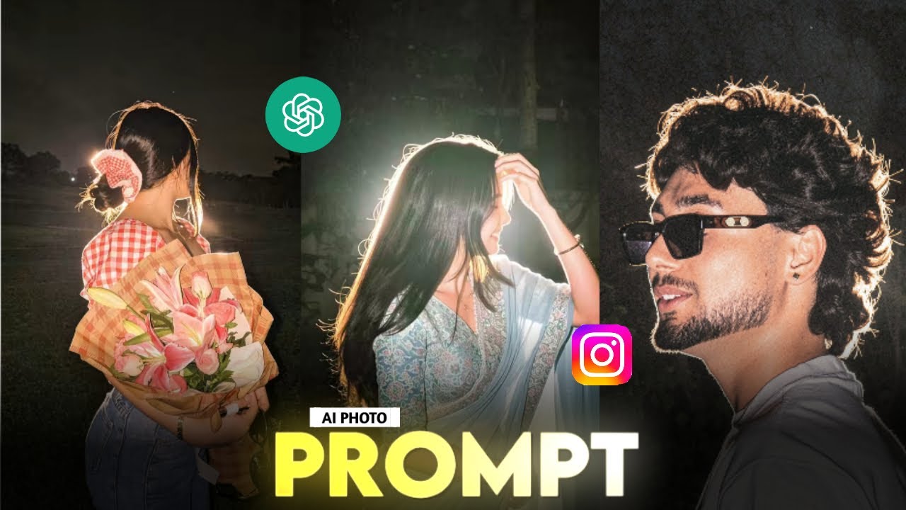 Interesting Trending golden aesthetic effect | New Instagram Filter Photo Tutorial | Ai Prompt