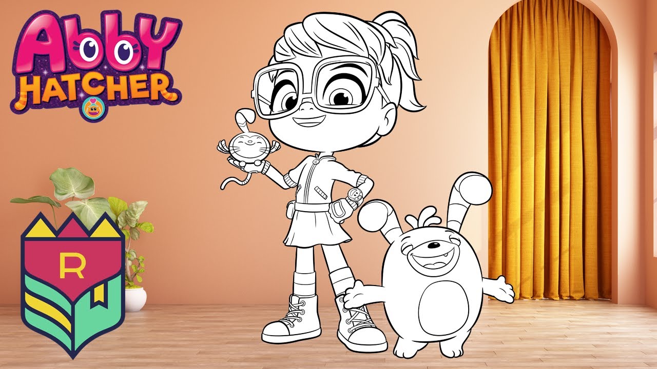 Coloring Abby Hatcher - Abby and Bozzly Coloring Book & Pages