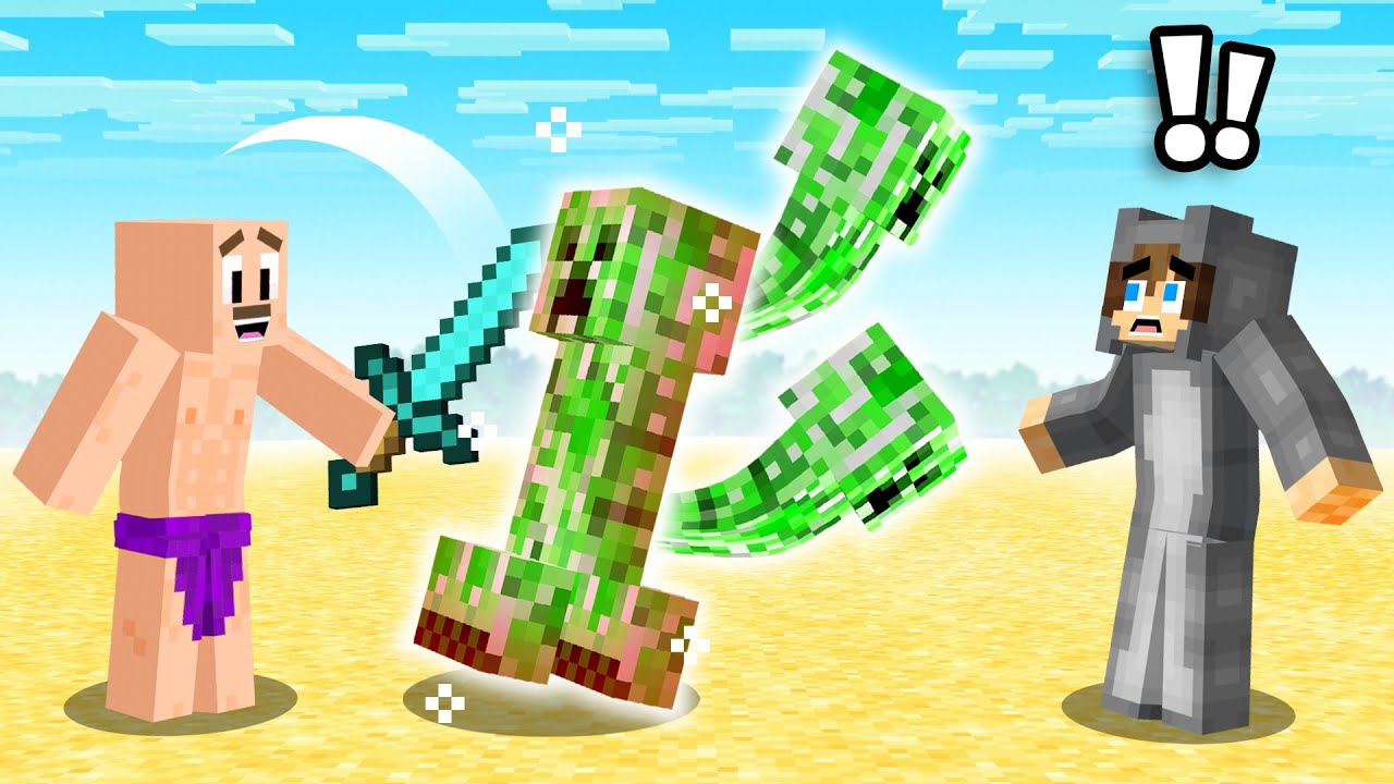 Minecraft but Mobs DUPLICATE when Hit