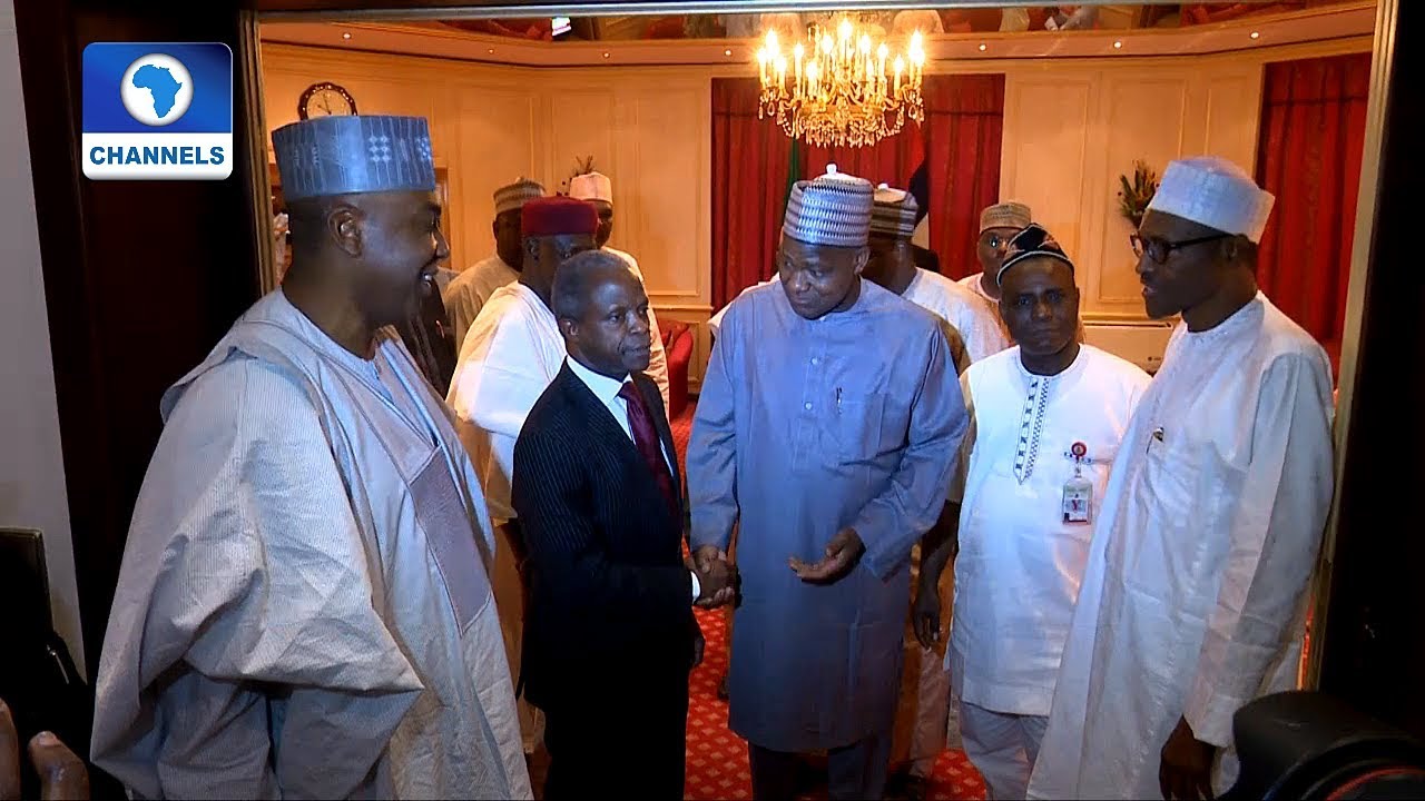 Saraki, Dogara Others Meet With President Buhari