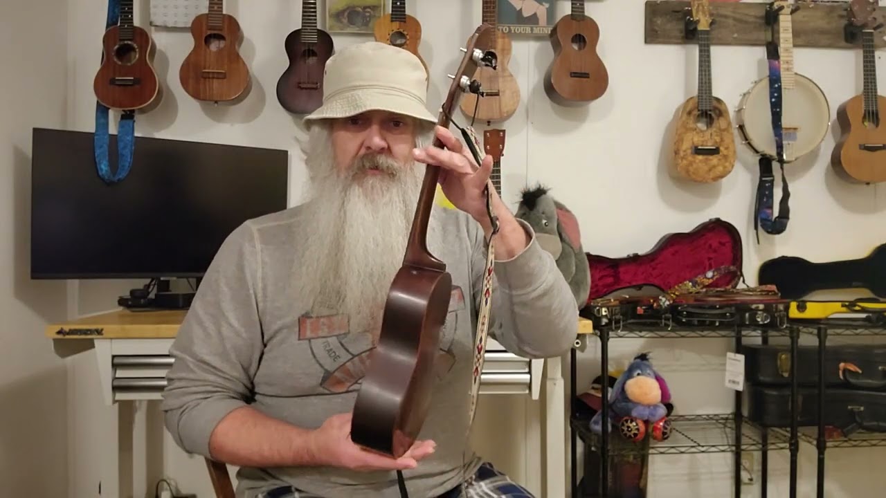 LoPrinzi Ukulele Comparison. Three Tone Woods! AK-C Koa, AM-C Honduran Mahogany, and OSC-C Cherry