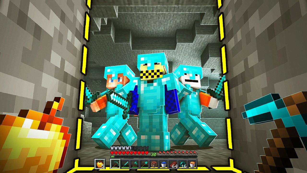 Я использовал рентген в Minecraft «Голодные игры»!