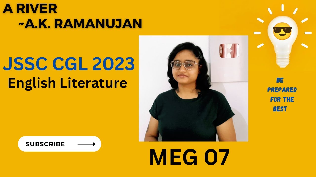A River by A.K. Ramanujan | JSSC CGL | meg 07 | IGNOU | explanation line by line | figures of speech